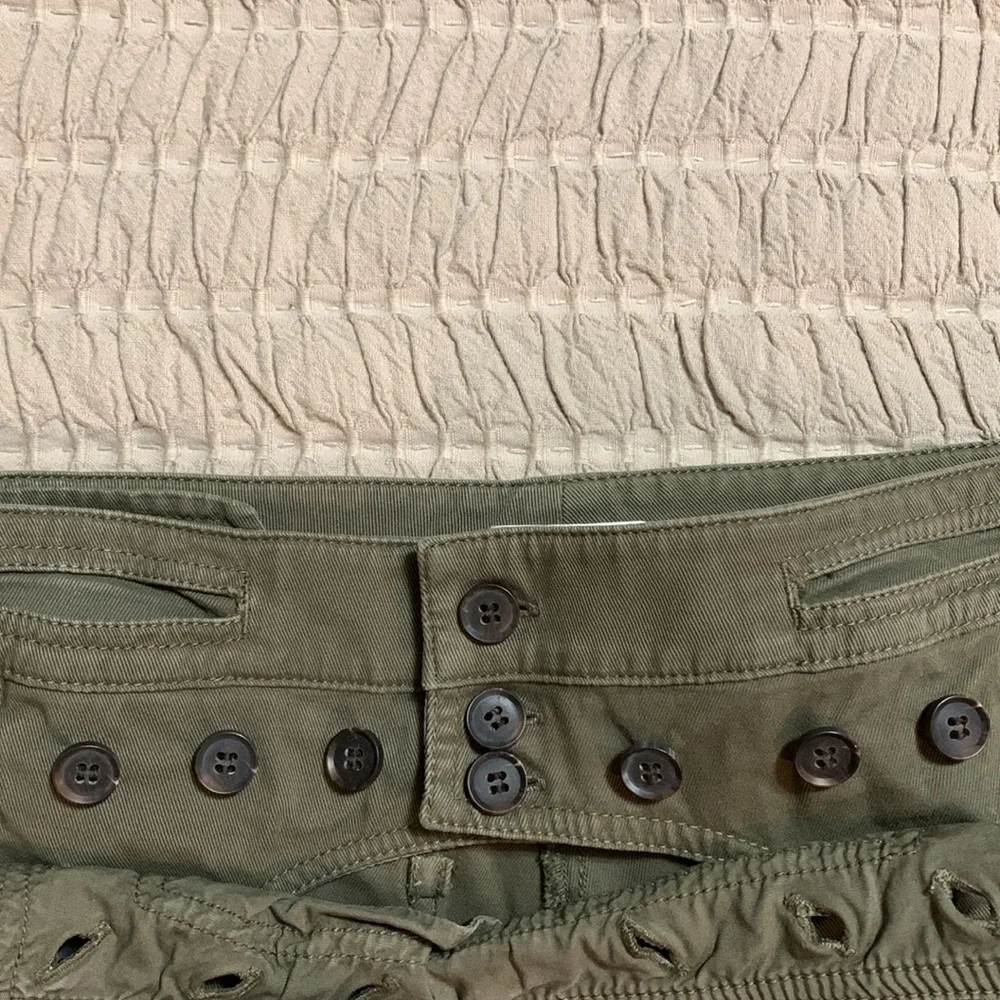 A.L.C. Women Sailor Pierce Green Wide Leg Cropped Pants Preppy Minimalist SZ6